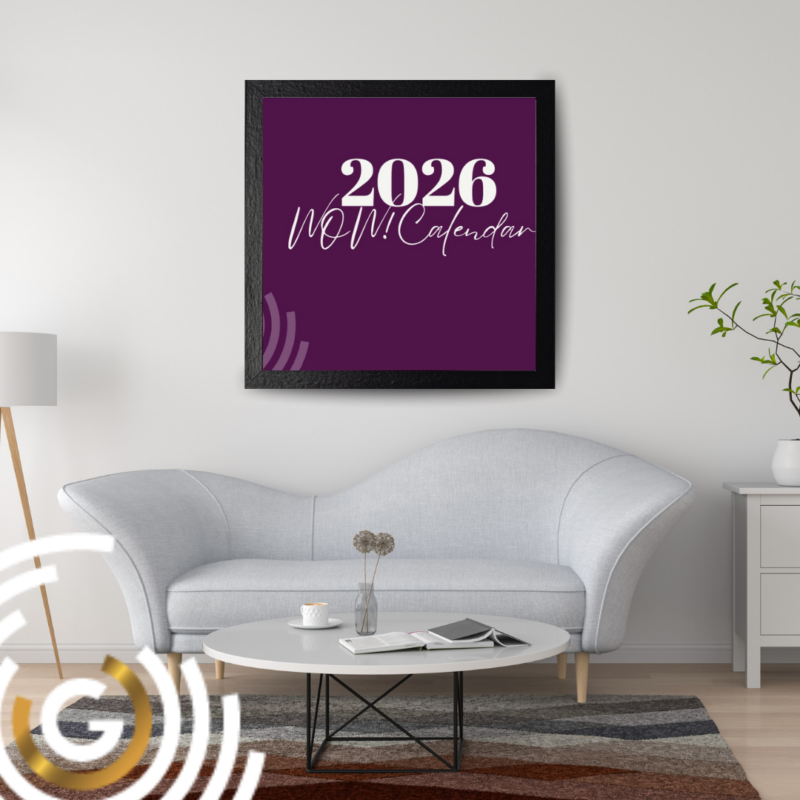 Wow kalender 2026 aan muur