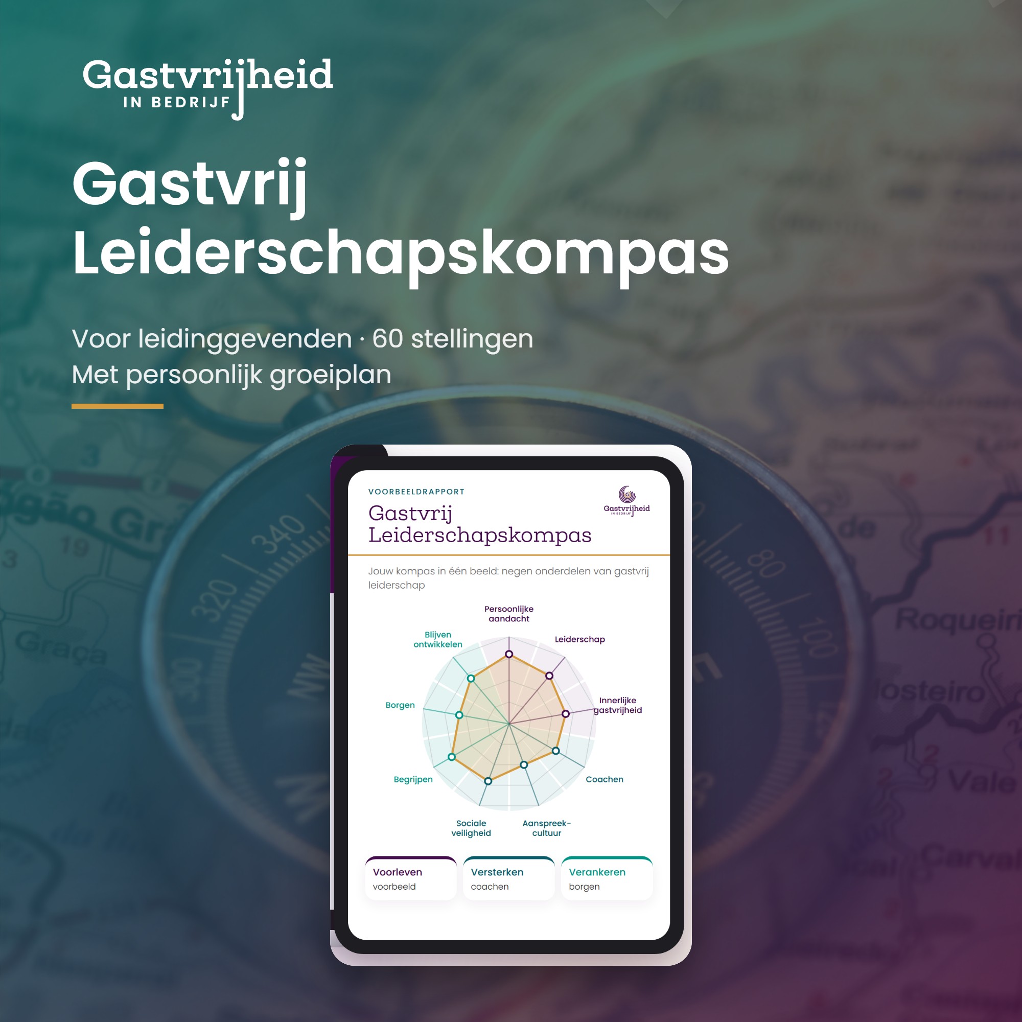 Gastvrij Leiderschapskompas: online vragenlijst met persoonlijk groeiplan